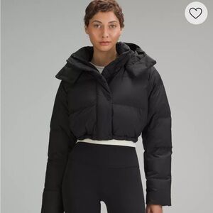 Lululemon Wunder Puff Super-Cropped Jacket – Black – Size 4